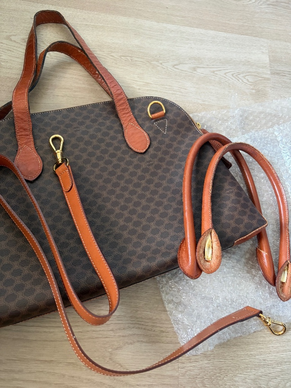 Celine Macadam pattern dome bag